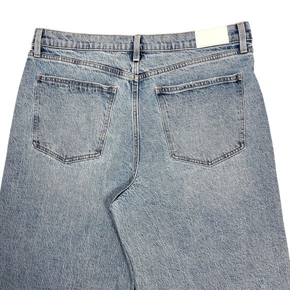 Pistola Lana High-Rise Ultra Wide Leg Jean Plus Sz 33" Petite Break Light Wash - Picture 7 of 14